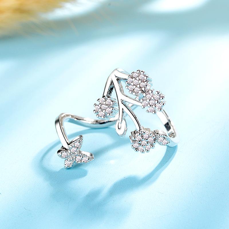 Lindon Classic Copper Alloy Zircon Ring Ladies Jewelry Wedding Promise Party Gift