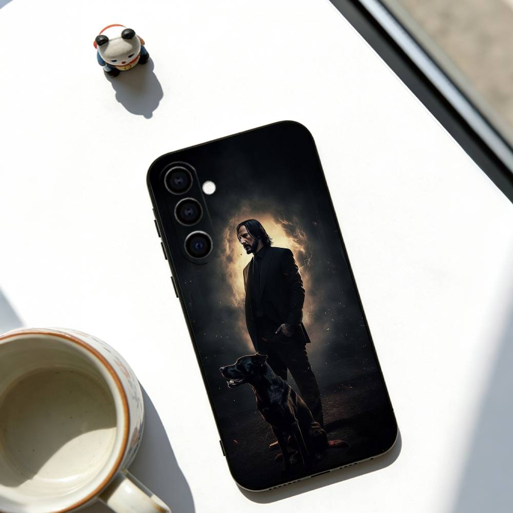 

John Wick Phone Case For Samsung Galaxy A73,A72,A71,A70,A53,A52,A51,Others Soft Black Cover Samsung a42 5g