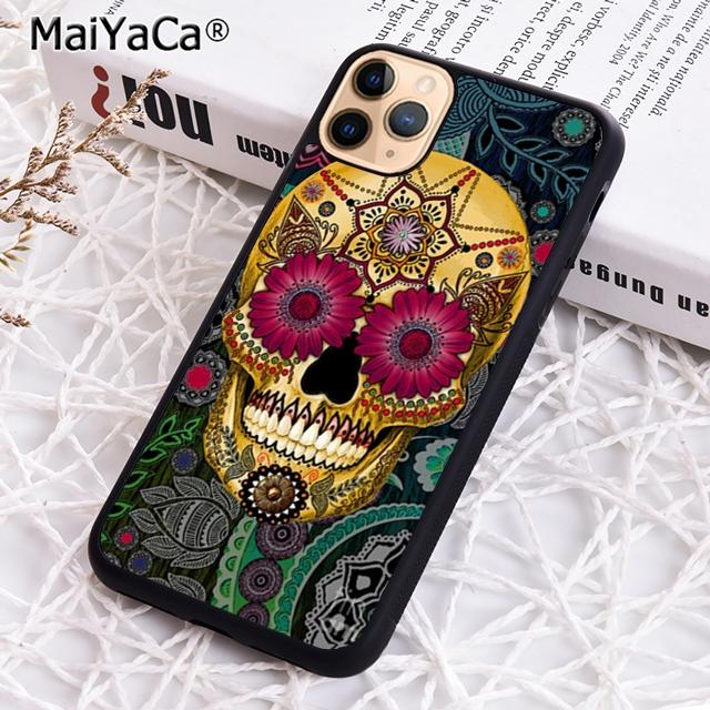 MaiYaCa Mexcian sugar skull Phone Case For iPhone 17 Air 16 16e 15 14 plus 11 12 13 pro max Shell Cover coque