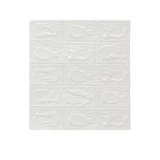 3D Brick Pattern Waterproof Foam Wallpaper - Self-Adhesive, Anti-Collision, Stereo Wall Sticker Decoration.