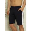 Black-navy Blue Men's Slim Fit 2 Pack Shorts