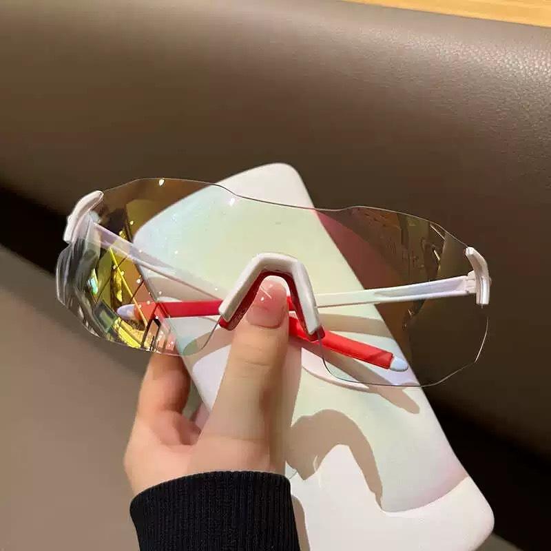 Outdoor Riding Color-Changing Glasses Men'S And Women'S Bicycle Windproof Sunglasses Trendy Colorful Sunshade Sports Glasses
