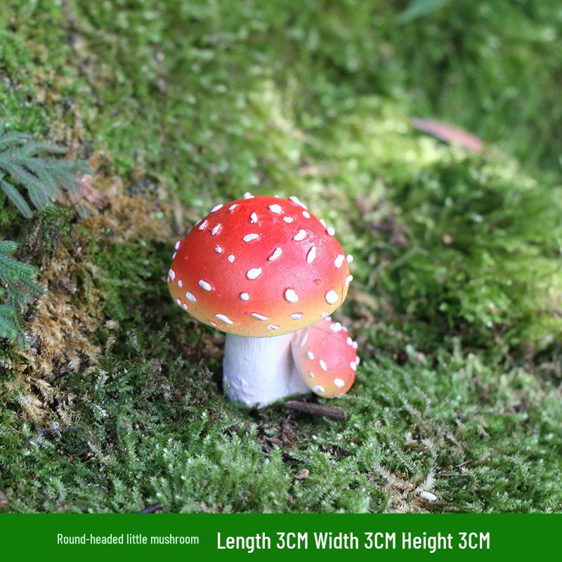 Outdoor Garden Ornaments: Simulated Mushroom Bonsai Decorations for Courtyard Landscaping