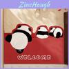 Modern Panda Door Mat With Pvc Material For Home Entrance And Easy Water Wash