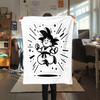 1 Stück Süße Cartoon Son Goku Aufdruck Flanelldecke, Hohe Qualität für Alle Jahreszeiten, Heimdekoration, Wärme und Komfort, Perfekt für Weihnachtsgeschenke