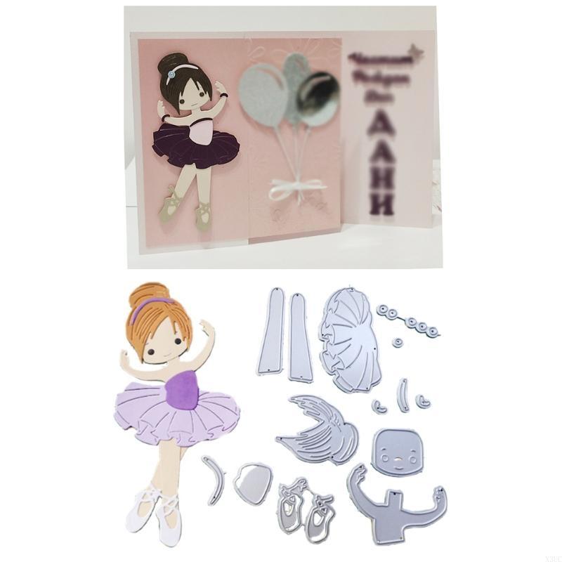 Dancing Girl Metal Cutting Dies Stencil DIY Scrapbooking Album Paper Card Template Mold Embossing Craft Decoration X3UC