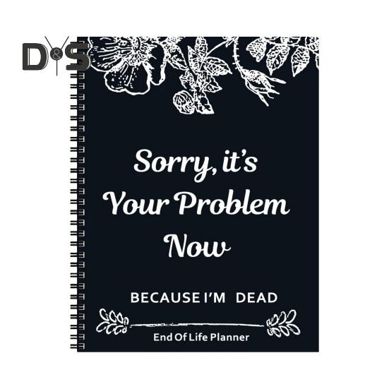 

Планировщик конца жизни Блокнот Формат А4 73 Листа Плотная Бумага Компактный Легкий Спиральный Скрепленный Набор Смерти Папка серый