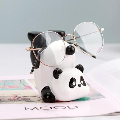 Suport drăguț pentru ochelari Panda inversat, suport pentru ochelari de birou, suport pentru ochelari, suport pentru depozitarea ochelarilor de soare, ornament decorativ pentru casă, dormitor