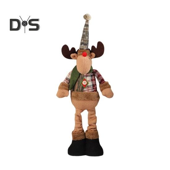 

Рождественская кукла, выдвижная, стоящая, снеговик, Санта, олени, украшения ручной работы, праздничный домашний декор для украшения комнаты с елкой C