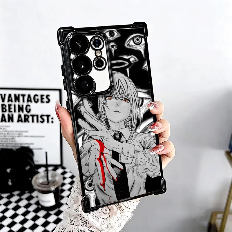 Anime Character Makima CSM Soft Phone Case For Samsung Galaxy S26 Ultra S25 Edge S24 FE S23 Plus S22 S21 + S20 Plating Anti-Fall