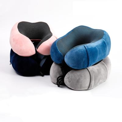 Travel Storage Aircraft Pillow Magnetic Cloth Cervical U-shaped Pillow Memory Cotton Creative Neck Pillow