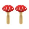 2Pcs Wood Darning Mushroom Light Weight Portable Wooden Mending Mushroom Tool For Clothing Repair Fabric Hole Patching