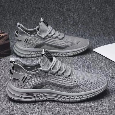Summer New Fly-woven Mesh Shoes Casual Breathable Men's Shoes Lightweight Hollow Soft-soled Shoes Fashion Trend Mesh Shoes