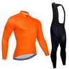 Fluorescent Color Spring Long Sleeve Cycling Jersey Sets Breathable Long Sleeve Men's MTB Bicycle Clothing Suits Roupa Ciclismo