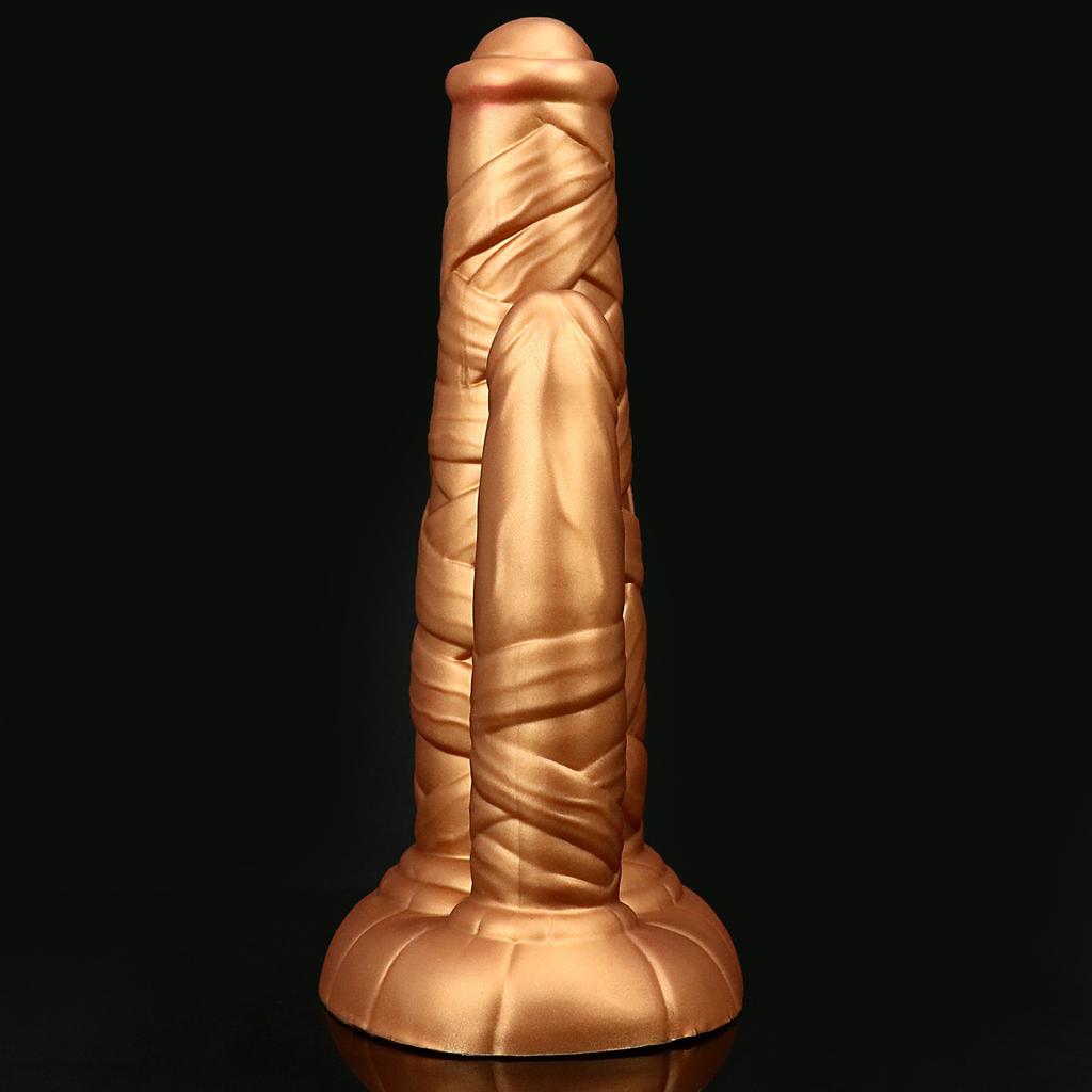 Simulated Penis Size  Double Headed Shaped Dildo with Suction Cup Masturbator  Silicone in The Back of The Vagina