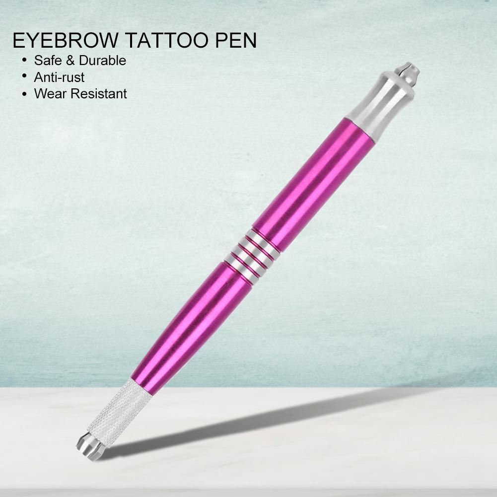 Double Ended Semi Permanent Eyebrow Tattoo Manual Pen Microblading Pen Tattoo Tool