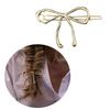 Elegant Bowknot Hairpin with a Twist Stylish Metal Hollow Barrettes Delicate Hair Accessories for Women Hair Decoration