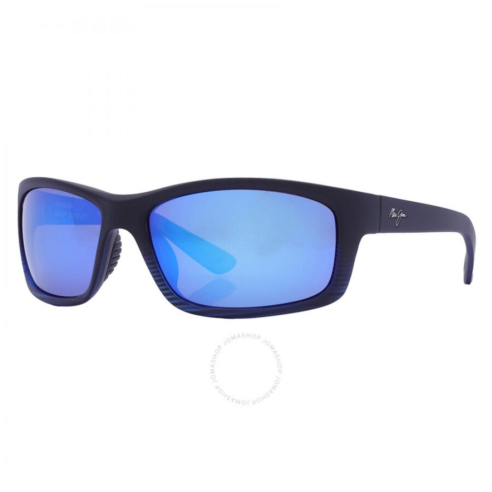 Maui Jim Kanaio Blue Hawaii Wrap Unisex Sunglasses B766 08c 61