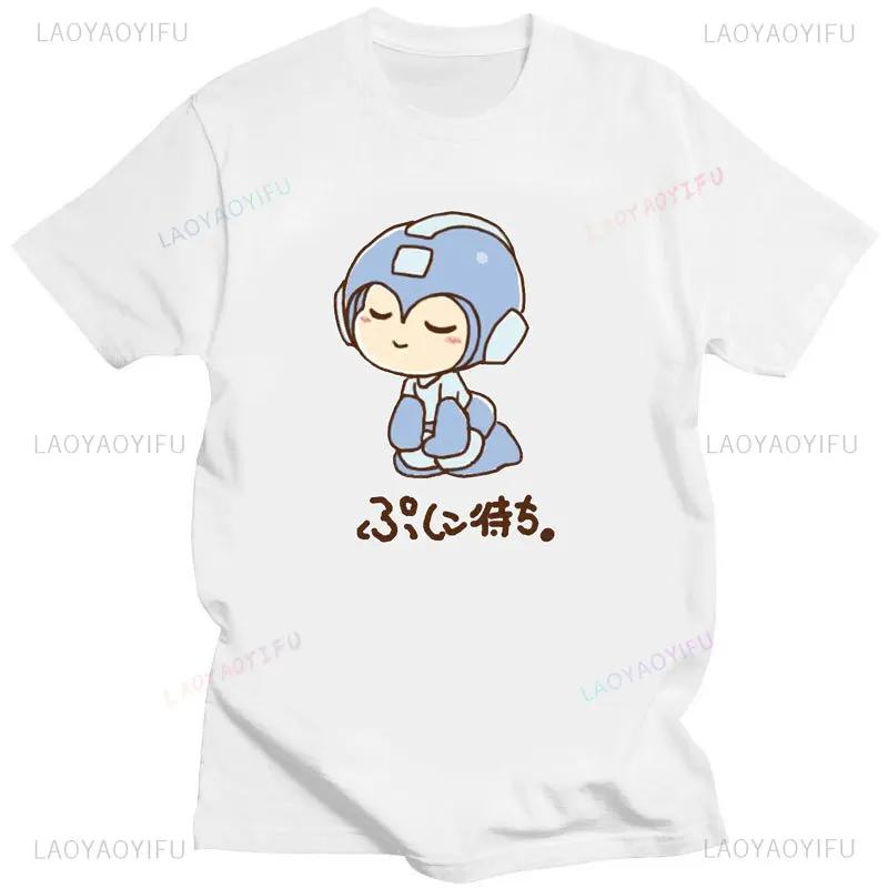 Mega Man Video Game Men Printed T Shirt Official Megaman X Player Select Cotton Tshirt Fashion Short-sleev New Men'S Gift Tees