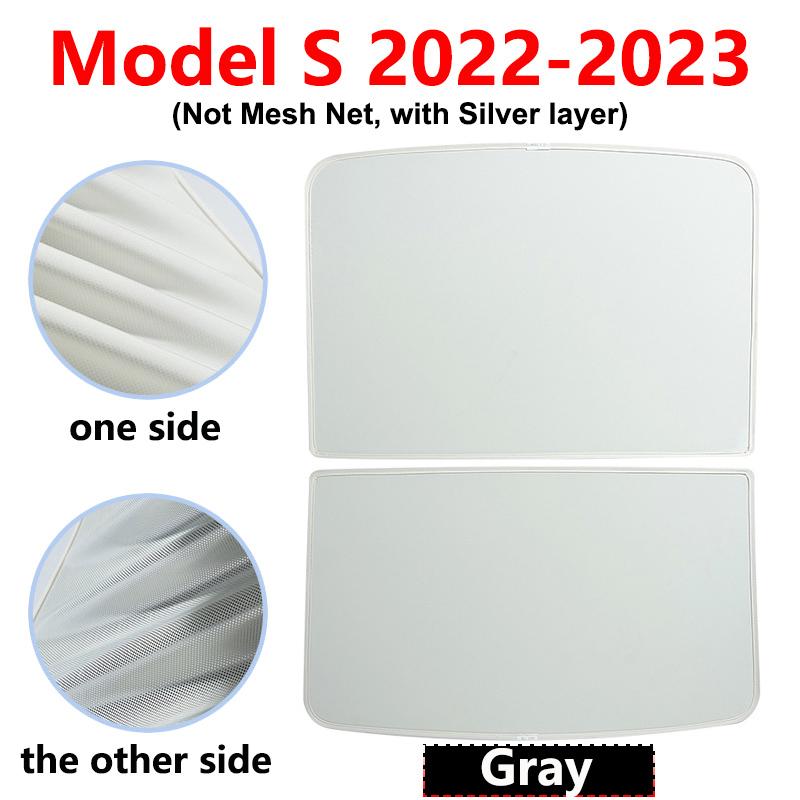 For Tesla Model S Sun Shade Privacy Window Sunshade Foldable Glass Roof Skylight Blind Sunroof Shading ModelS Anti UV Protector