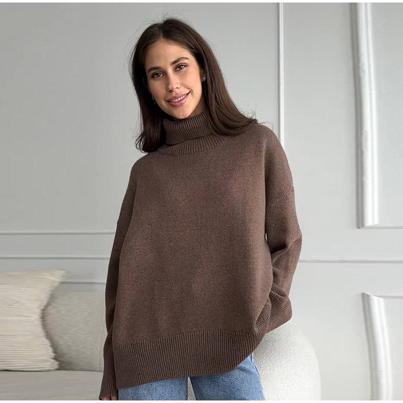 Осень-зима женский свитер модный винтажный женский мягкий теплый вязаный пуловер