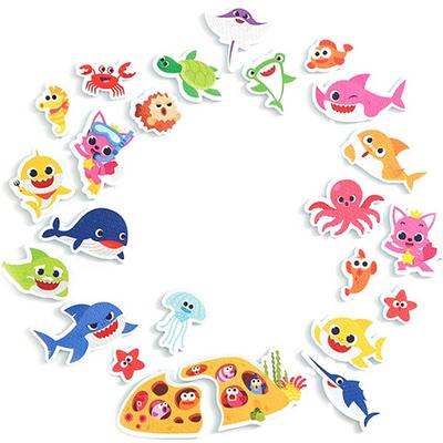 Adesivo de banho Pinkfong Baby Shark Brinquedos infantis coreanos