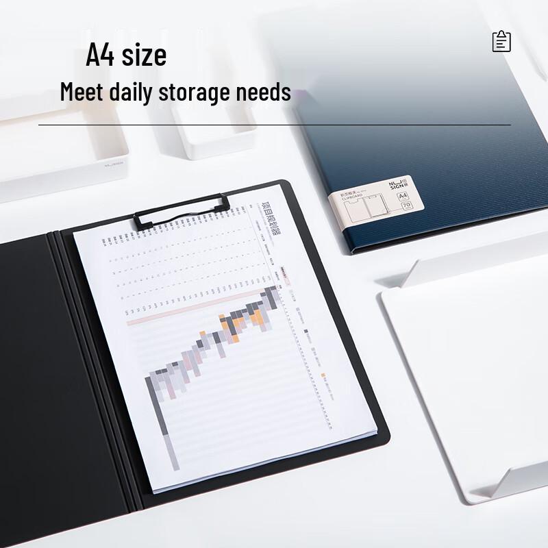 Deli A4 Vertical Foldable Clipboard