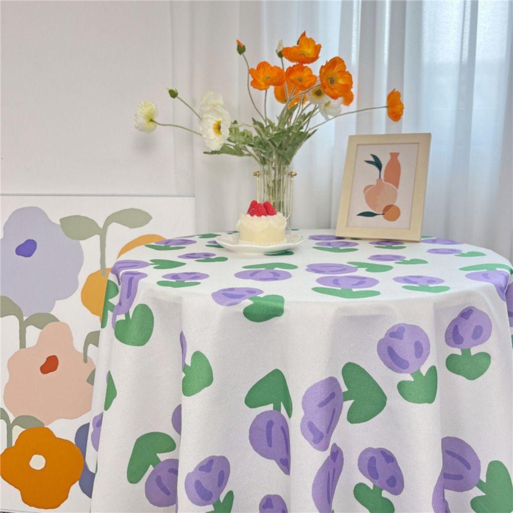 Chinese Style Printing Coffee Table Cover Vintage Picnic Mat Wedding Decor Floral Table Cloth Home