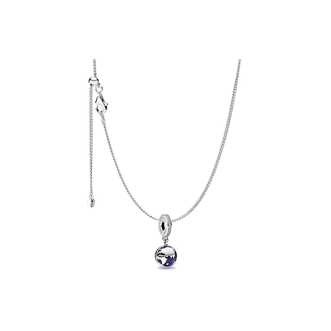 Pandora Blue Planet Necklace Set Charity Edition Women necklaces Silver R800356