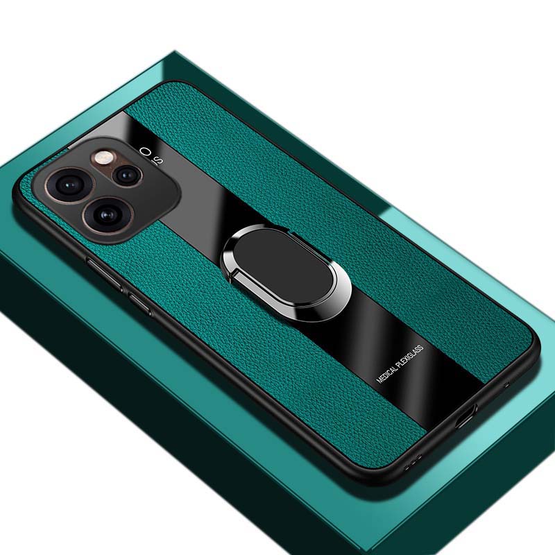 For OPPO Reno 15 Pro Max Case Business Elliptical Bracket All-Inclusive Shockproof Leather Soft Silicone Fashion for OPPO Reno15 Pro Max Back Cover