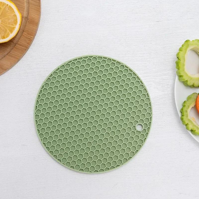 Silicone Beverage Coaster, Honeycomb Placemat for Coffee Cup, Mug, Glass Drink Mat, 1 Piece Set