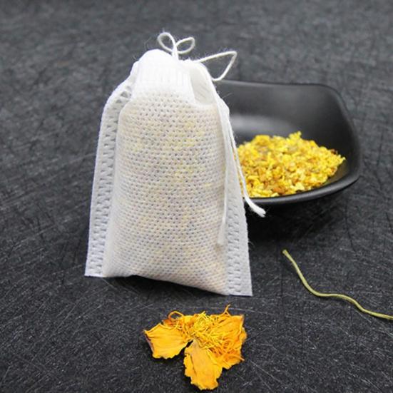 100/200Pcs Empty Scented Tea Bag with String Seal Filter Herb Spice Teabags