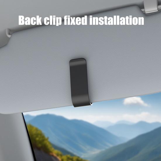 Car Sunglasses Clip for Visor Magnetic Eyeglass Holder with Soft Padding Scratch-Free Glasses Clip for Vehicle