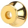 2Pcs Guitar Strap Lock Buttons Metal End Pins Set Mounting Screws Wool Washers Modern Design for Bass Ukulele Gold