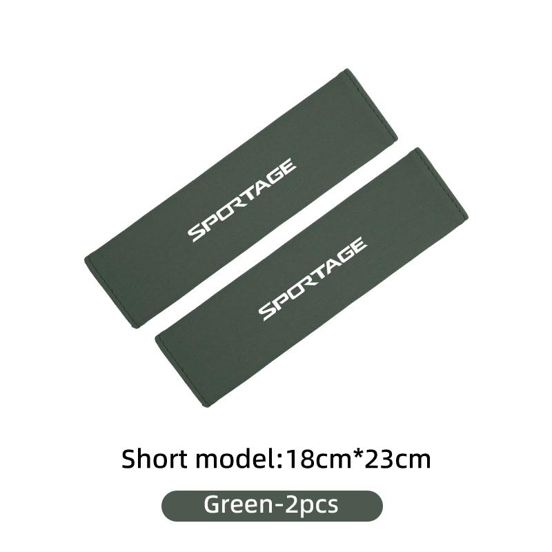 ACZ2 For KIA Suede Car Seat Safety Belt Shoulder Covers Belt Protective Pad Accessories Sportage 2016 2017 2018 Sephia Stonic Carens