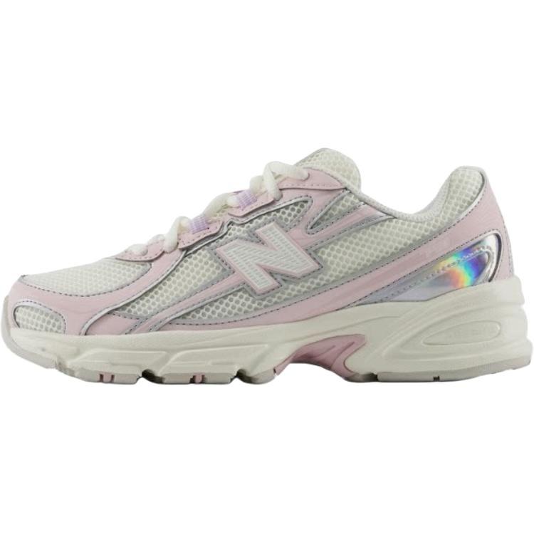 New Balance NB 740 Fabric Cushioning Kids Running Shoes White Pink Teenagers G7407OG 38.5