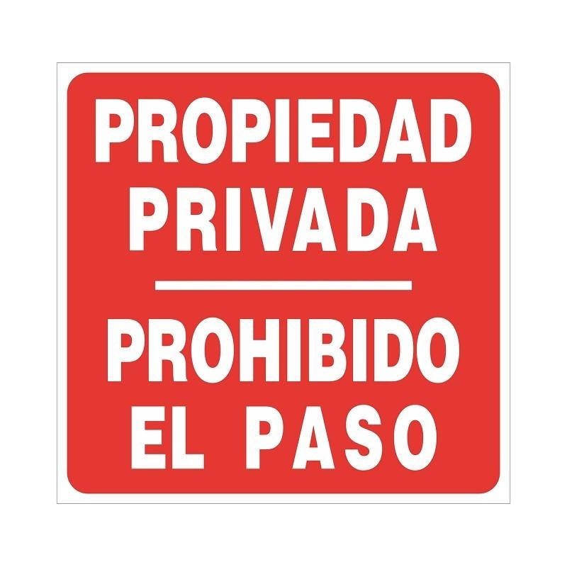 DUVER SIGN 860 ALUMINUM 245x245 ''PRIVATE PROPERTY'' PRIVATE PROPERTY / NO TRESPASSING