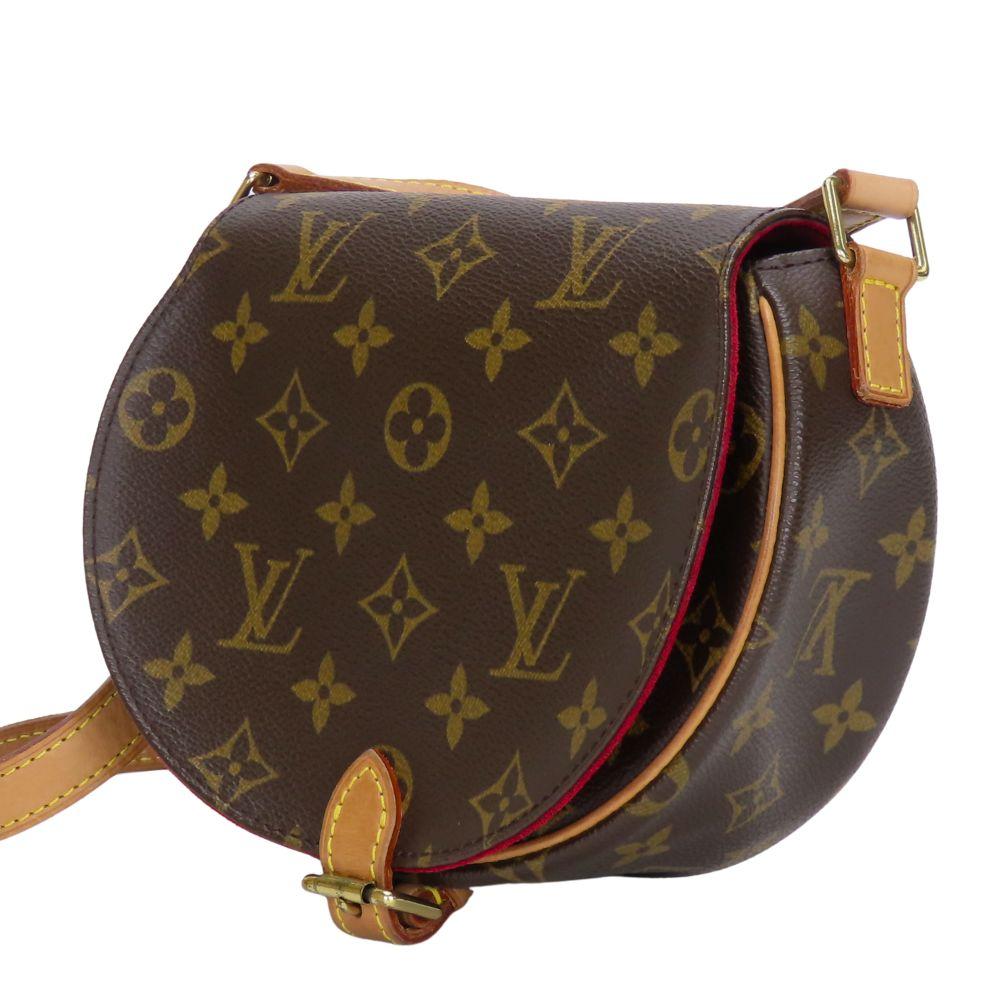 Used LOUIS VUITTON Shoulder Bag Tamburan M51179 Monogram/Nume Leather Brown Compact