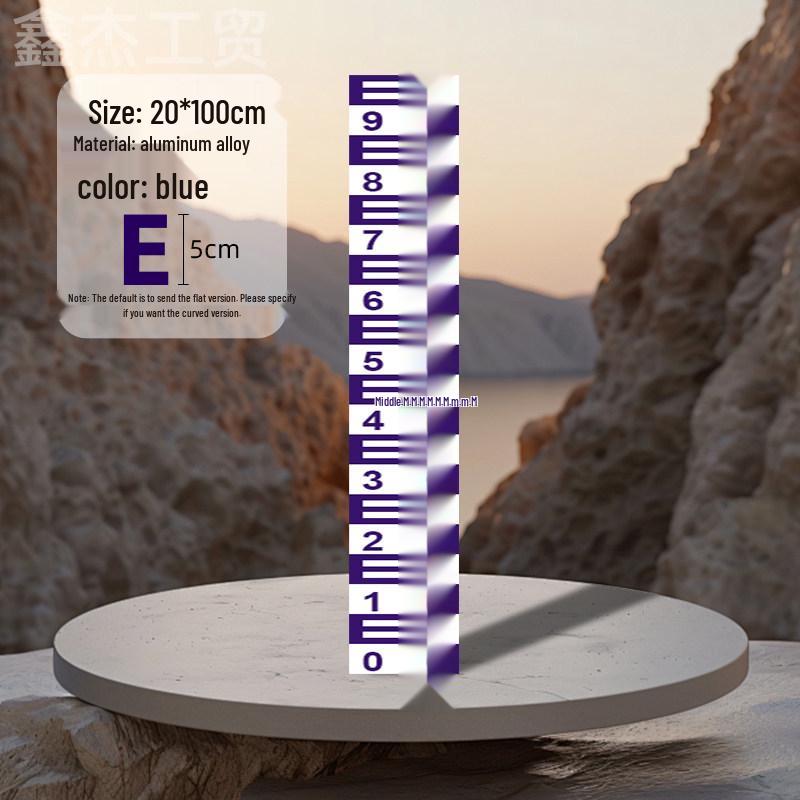 Stainless Steel & Aluminum Water Depth Measuring Ruler