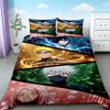 Duvet Cover Anime Uzumaki Naruto Bedding Set Pillowcase Bedclothes Suit Single Double Quilt Cover Bedspead Bedroom boys bests