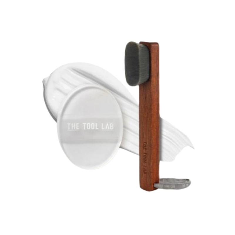 The Tool Lab Pore & Dead Skin Care Home Care Duo (1 Brush + 1 Puff + Dedicated Holder Included)