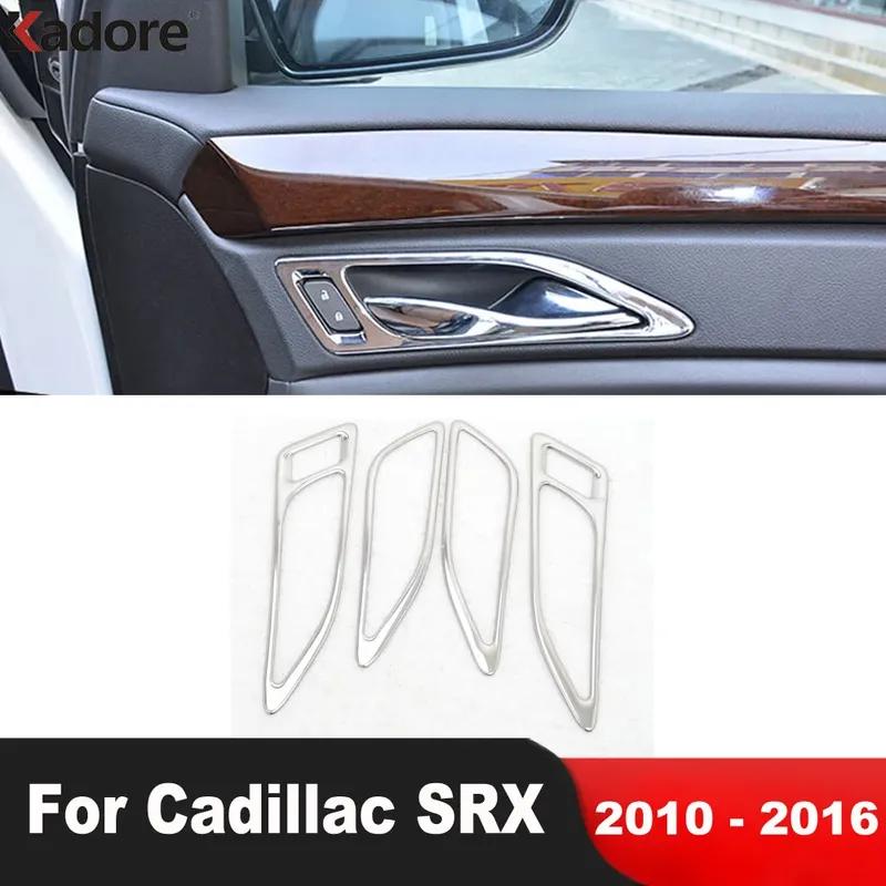

For Cadillac SRX 2010-2012 2013 2014 2015 2016 Stainless Steel Car ide Inner Door Handle Bowl Cover Trim Interior Accessories