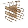 5-Tier Multi-Layer Stainless Steel Pants Rack for Home and Dorm Wardrobes