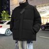 Big Size Cotton Clothing Men and Women Paragraph Winter Thickened Bread Clothing Stand-up Collar Cotton Jacket Loose Thickened Cotton Coat Men
