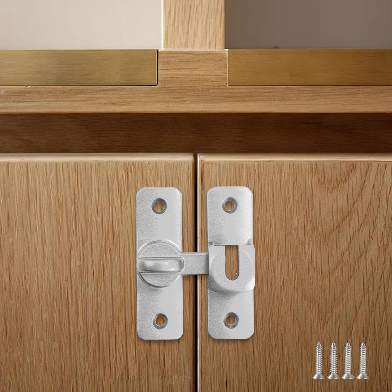 

Barn Door latch ,90/ ,Hardware ,Zinc Alloy, Gate for Balcony Cabinet Bathroom Wardrobes Garage срібний