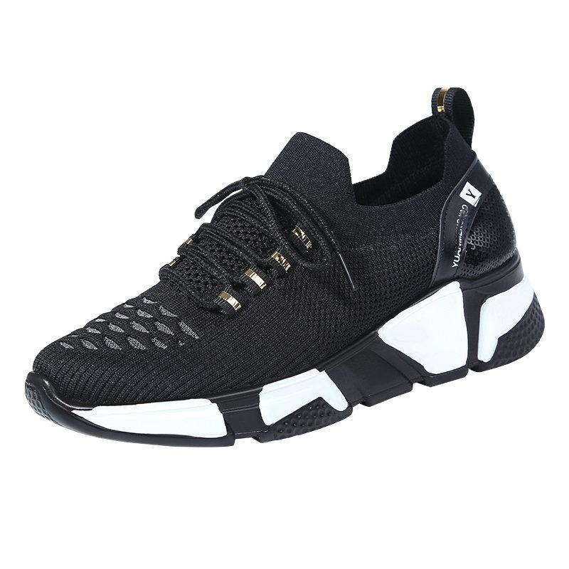 Autumn and Winter New Fashion Soft-soled Dance Shoes Women's Square Dance Shoes Mesh Breathable Shuffle Dance Shoes Ghost Step Dance Shoes