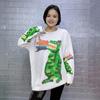 Plus Size Cartoon Rhinestone Knitwear - Cozy Korean Style Sweater for Women