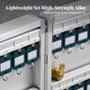 Aluminum Alloy Key Cabinet | Writable Identification Labels, Textured Metal Panel, WallMounted