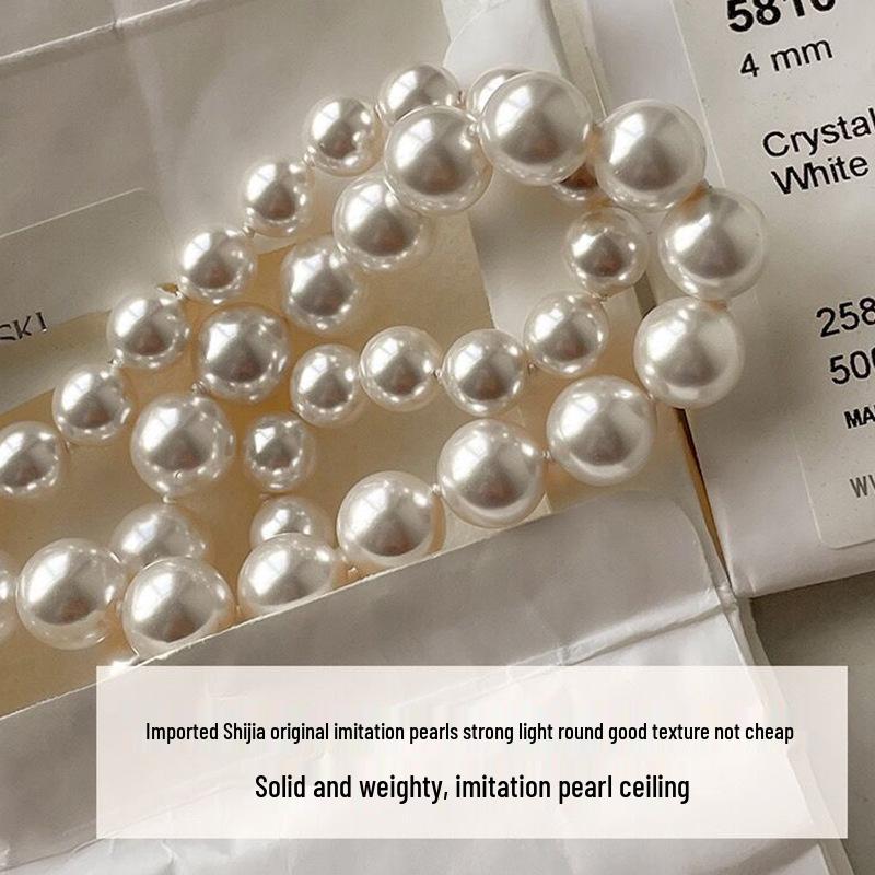 Collier ras du cou haut de gamme Galaxy argent perle pour femmes: Design unique Printemps/Été