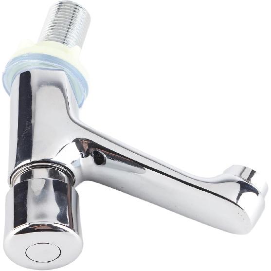 Water Saving Time Delay Faucet, Public Ktchen Bathroom Chrome Plated Self Closing Water Saving Time Delay Basin Sink Tap Faucet, for Home Kitchen,